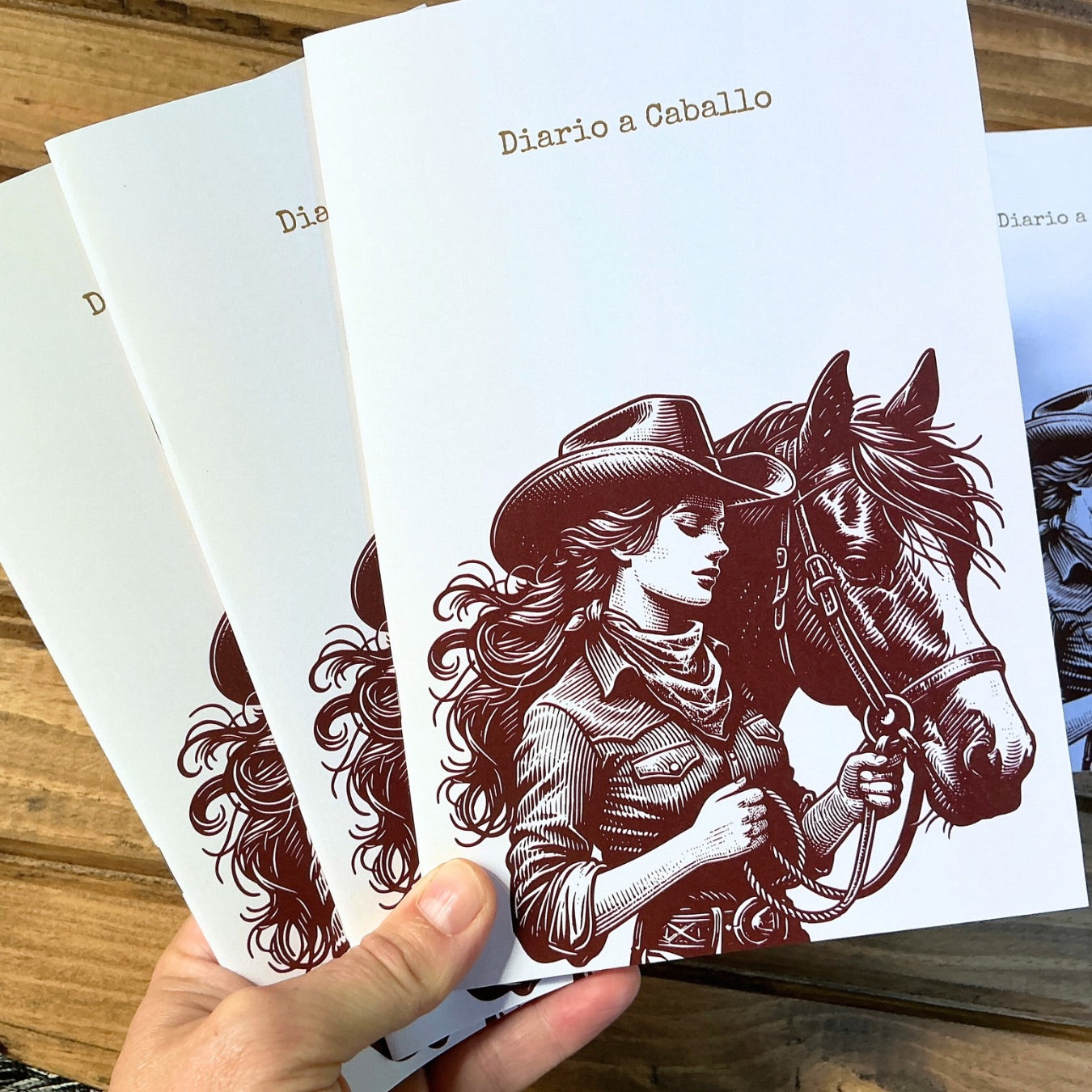 Libreta diario a caballo