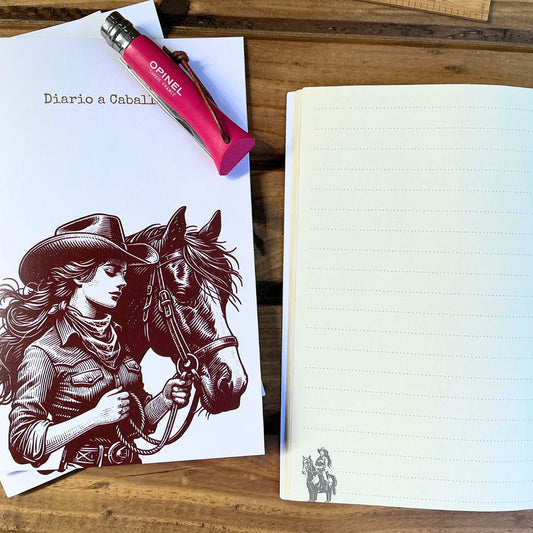 Libreta diario a caballo